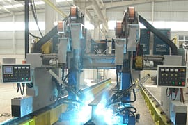 Microcomputer controlled lmzq four gun air protection gantry welding